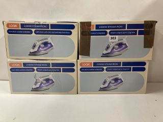 4X LOGIK 2200W STEAM IRON