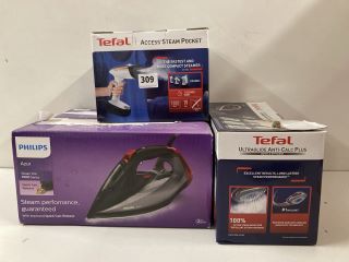 4X ASSORTED ITEMS INCL. TEFAL ULTRAGLIDE ANTICALC PLUS IRON