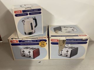 3X ASSORTED ITEMS INCL. LOGIK 4-SLICE TOASTER