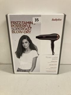 BABYLISS ROSE LUSTRE 2400 HAIRDRYER