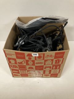 BOX OF ASSORTED ITEMS INCL. FEIT ELECTRIC LED VINTAGE STRING LIGHTS