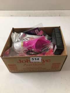 BOX OF ASSORTED ADULT SEX TOYS (18+ ID REQUIRED)