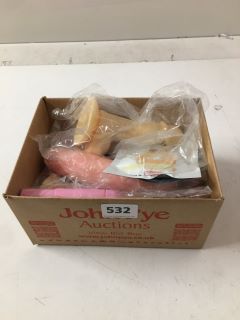 BOX OF ASSORTED ADULT SEX TOYS (18+ ID REQUIRED)