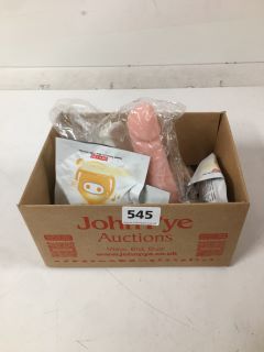 BOX OF ASSORTED ADULT SEX TOYS (18+ ID REQUIRED)