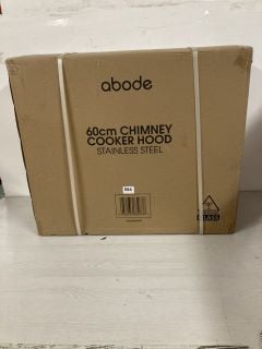 ABODE 60CM CHIMNEY COOKER HOOD IN STAINLESS STEEL