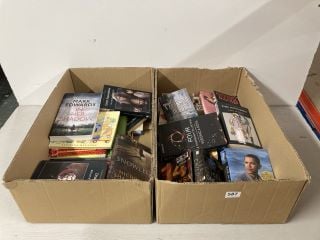 2 X BOXES OF ASSORTED BOOKS