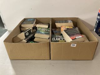 2 X BOXES OF ASSORTED BOOKS