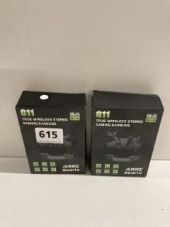 2 X G11 TRUE WIRELESS STEREO GAMING EARBUDS