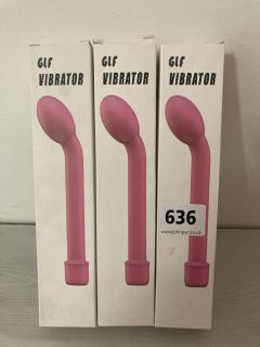 3 X GLF VIBRATOR ADULT SEX TOYS (18+ ID REQUIRED)