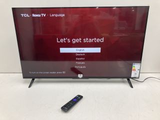 TCL 43" ROKU TV MODEL 43RP630K (WITH REMOTE, WITH STAND, WITH BOX) RRP: £259