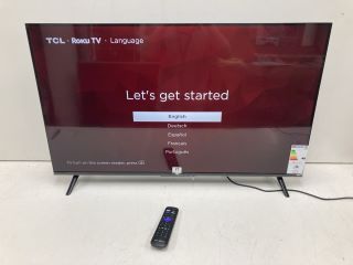 TCL 43" ROKU TV MODEL 43RP630K (WITH REMOTE, WITH STAND, WITH BOX) RRP: £259