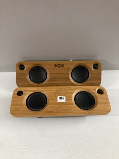 2 X MARLEY WIRELESS SPEAKER SETS