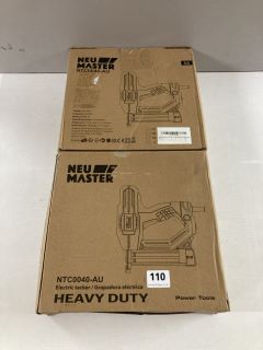 2 X NEU MASTER HEAVY DUTY ELECTRIC TACKERS