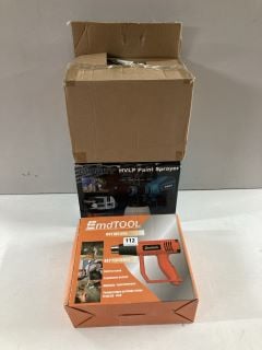 TOOLS TO INCLUDE A HEAT GUN AND A PAINT SPRAYER