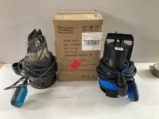 3 X SUBMERSIBLE PUMPS