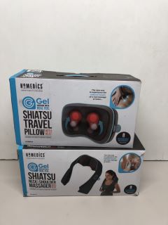 HOMEDICS SHIATSU NECK MASSAGER AND A SHIATSU TRAVEL PILLOW