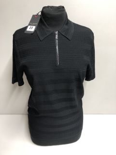 TED BAKER TEXTURED POLO SHIRT SIZE UNKNOWN