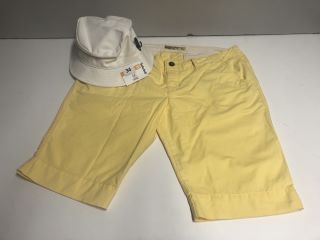 SUPERDRY TOMBOY SHORTS AND A TIMBERLAND BUCKET HAT