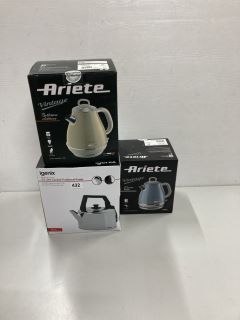 KETTLES TO INCLUDE ARIETE AND IGENIX