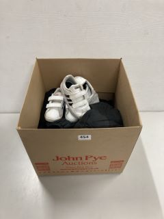 QTY OF CLOTHING ITEMS INC ADIDAS TODDLER TRAINERS