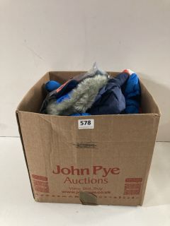 BOX OF ASSORTED KIDS CLOTHING