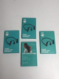 4 X TWS K69 SOUND CONDUCTION EARPHONES