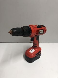 BLACK AND DECKER CORDLESS DRILL