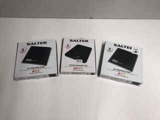 3 X SALTER KITCHEN SCALES