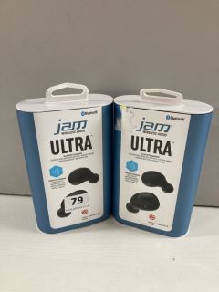 2 X JAM ULTRA BLUETOOTH EARBUDS