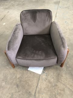 GREY LOW ARMCHAIR