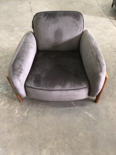 GREY LOW ARMCHAIR