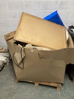 PALLET OF ASSORTED GOODS INCL. PUSHCHAIR AND MATTRESS