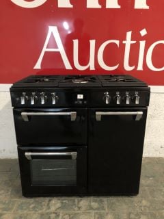 STOVES ELLINGWOOD 90DFT MET SV 90 CM DUAL FUEL RANGE COOKER MODEL: 444444039