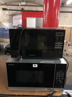 2 X ASSORTED MICROWAVES TO INCLUDE SHARP MICROWAVE