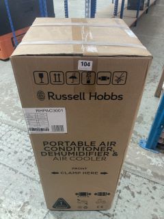 RUSSELL HOBBS PORTABLE AIR CONDITIONER/DEHUMIDIFIER RHPAC3001 (SEALED)