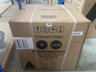 RUSSELL HOBBS TABLE TOP FRIDGE RHTTFOE1B-LCK (SEALED)