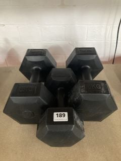 3 X DUMBBELLS