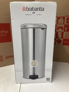 BRABANTIA NEWLCON 30L STAINLESS STEEL KITCHEN BIN