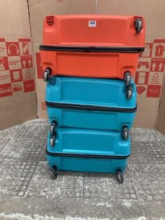 3 X HARDSHELL SPINNER SUITCASES