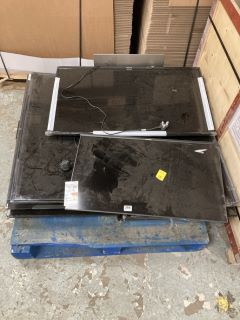 PALLET OF ASSORTED TV'S TO INCLUDE PANASONIC, HISENSE AND TOSHIBA (SMASHED, SALVAGE, SPARES, REPAIRS)