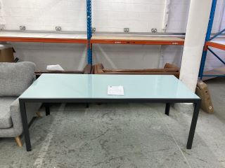 JOHN LEWIS MIAMI 8-SEATER CERAMIC GLASS DINING TABLE