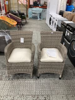 PAIR OF JOHN LEWIS DANTE DINING ARMCHAIRS