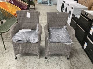 PAIR OF JOHN LEWIS DANTE DINING ARMCHAIRS