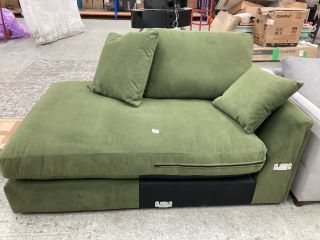 JOHN LEWIS GREEN FABRIC SOFA