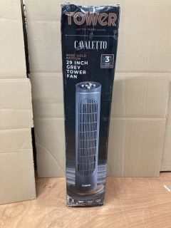 TOWER CAVALETTO ROSE GOLD EDITION 29 INCH GREY TOWER FAN