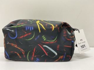 PAUL SMITH MEN WASHBAG ROPE,100% POLYESTER WITH COW LEATHER TRIM,RRP:£115