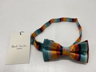 PAUL SMITH TALAL ARTIST STRIPE BOW TIE, SIZE-8/16, 100% POLYESTER -RRP £16