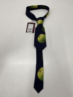 PAUL SMITH MEN TIE APPLE, SIZE-8CM, 100% SILK WOVEN -RRP £103