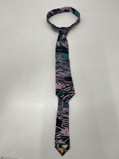 PAUL SMITH MEN PRINT TIE .., SIZE-6CM, 100% SILK WOVEN -RRP £103