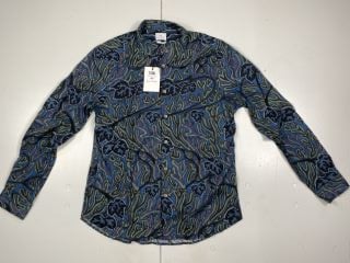 PAUL SMITH MENS SHIRT TAILORED FIT LS,100% LYOCELL,SIZE LARGE,RRP:£158